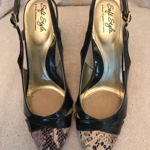 Hush Puppies Co Soft Style Green & Cream Sandal - Picture 4 of 11